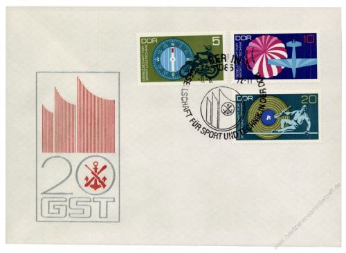 DDR 1972 FDC Mi-Nr. 1773-1777 SSt. 20 Jahre Gesellschaft fr Sport und Technik