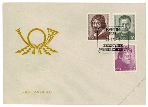 DDR 1973 FDC Mi-Nr. 1815-1819 SSt. Bedeutende Persnlichkeiten