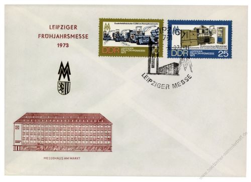 DDR 1973 FDC Mi-Nr. 1832-1833 SSt. Leipziger Frhjahrsmesse