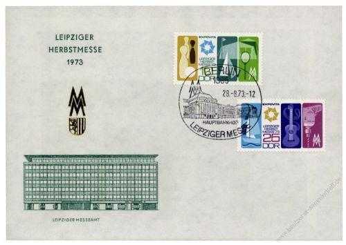 DDR 1973 FDC Mi-Nr. 1872-1873 SSt. Leipziger Herbstmesse