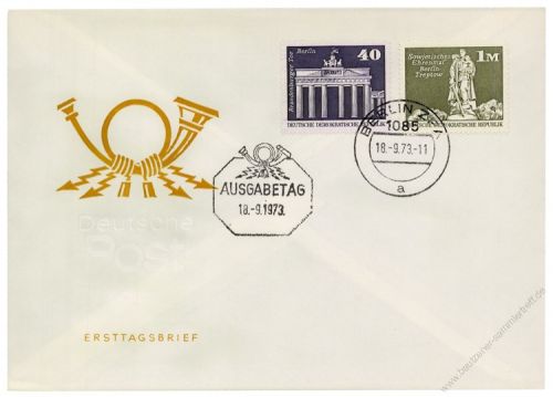 DDR 1973 FDC Mi-Nr. 1879-1882 ESt. Aufbau in der DDR