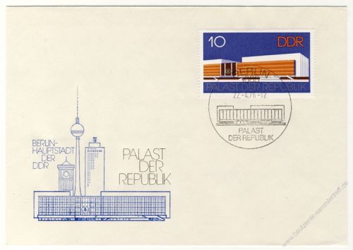 DDR 1976 FDC Mi-Nr. 2121 SSt. Erffnung des Palastes der Republik