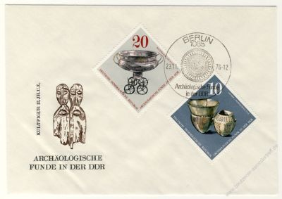 DDR 1976 FDC Mi-Nr. 2182-2186 SSt. Archologische Funde in der DDR