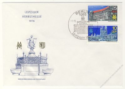 DDR 1976 FDC Mi-Nr. 2161-2162 SSt. Leipziger Herbstmesse