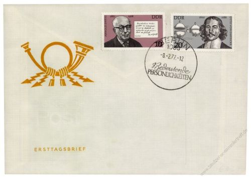 DDR 1977 FDC Mi-Nr. 2199-2202 SSt. Bedeutende Persnlichkeiten