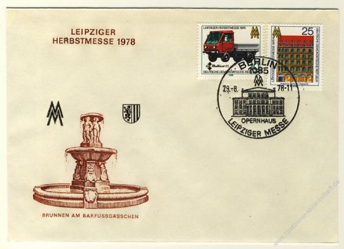 DDR 1978 FDC Mi-Nr. 2353-2354 SSt. Leipziger Herbstmesse