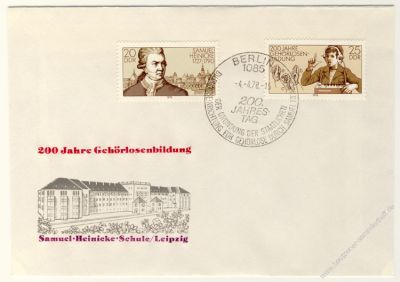 DDR 1978 FDC Mi-Nr. 2314-2315 SSt. 200. Jahrestag der Grndung der ersten staatlichen Bildungseinrichtung fr Gehrlose