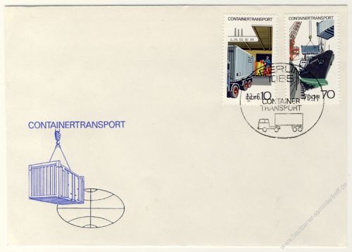 DDR 1978 FDC Mi-Nr. 2326-2329 SSt. Containertransport