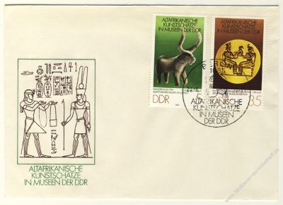 DDR 1978 FDC Mi-Nr. 2330-2335 SSt. Altafrikanische Kunstschtze in Museen der DDR