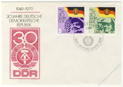 DDR 1979 FDC Mi-Nr. 2458-2461 SSt. 30 Jahre DDR