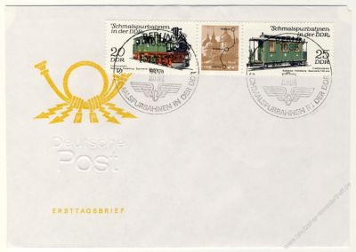 DDR 1980 FDC Mi-Nr. 2562-2565 (ZD) SSt. Schmalspurbahnen