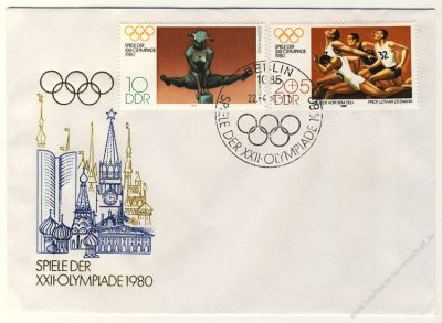 DDR 1980 FDC Mi-Nr. 2503-2505 SSt. Olympische Sommerspiele