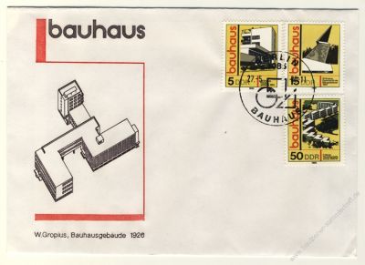 DDR 1980 FDC Mi-Nr. 2508-2513 SSt. Bauwerke im Bauhaus-Stil