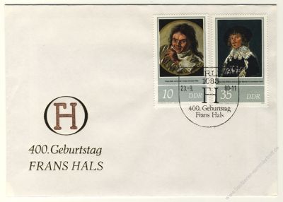 DDR 1980 FDC Mi-Nr. 2543-2546 SSt. 400. Geburtstag von Frans Hals