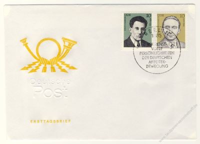 DDR 1981 FDC Mi-Nr. 2589-2592 SSt. Persnlichkeiten der deutschen Arbeiterbewegung