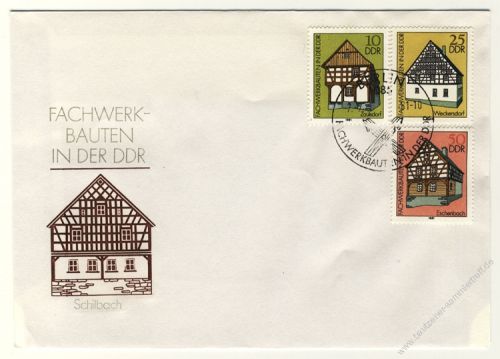 DDR 1981 FDC Mi-Nr. 2623-2628 SSt. Fachwerkbauten