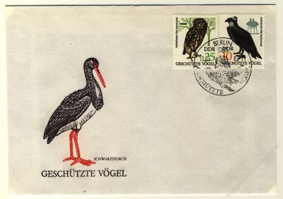 DDR 1982 FDC Mi-Nr. 2702-2705 SSt. Geschtzte Greifvgel