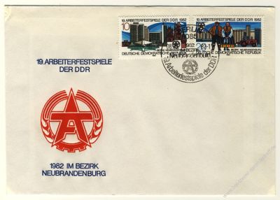 DDR 1982 FDC Mi-Nr. 2706-2707 SSt. Arbeiterfestspiele der DDR