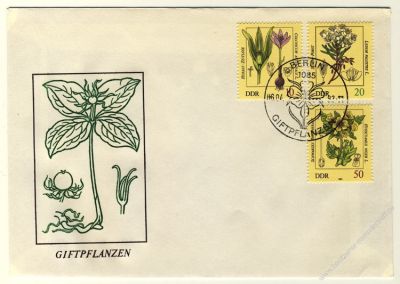 DDR 1982 FDC Mi-Nr. 2691-2696 SSt. Giftpflanzen