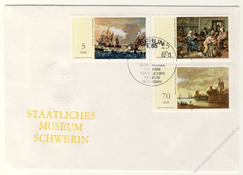 DDR 1982 FDC Mi-Nr. 2726-2731 SSt. Staatliches Museum Schwerin