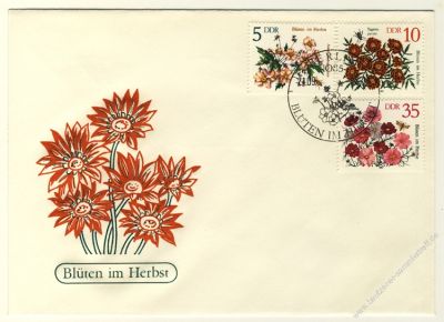 DDR 1982 FDC Mi-Nr. 2737-2742 SSt. Herbstblumen