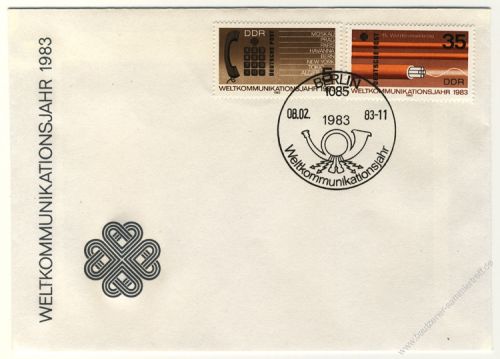 DDR 1983 FDC Mi-Nr. 2770-2773 SSt. Weltkommunikationsjahr