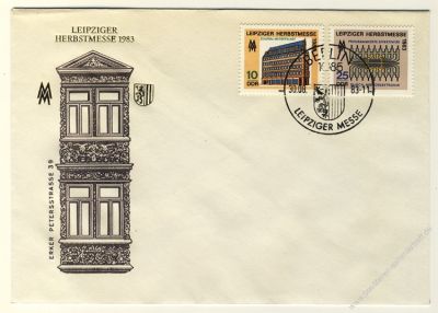 DDR 1983 FDC Mi-Nr. 2822-2823 SSt. Leipziger Herbstmesse