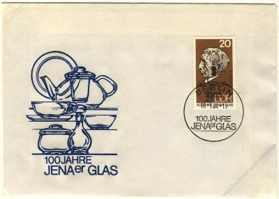 DDR 1984 FDC Mi-Nr. 2848 SSt. 100 Jahre Jenaer Glas