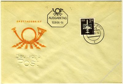 DDR 1984 FDC Mi-Nr. 2868 ESt. Flugpostmarke