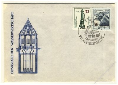 DDR 1986 FDC Mi-Nr. 2993-2996 SSt. Denkmale der Wasserwirtschaft