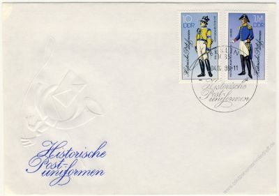 DDR 1986 FDC Mi-Nr. 2997I-3000I SSt. Historische Postuniformen