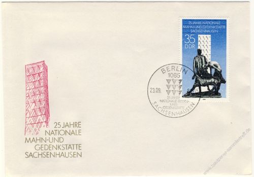 DDR 1986 FDC Mi-Nr. 3051 SSt. Internationale Mahn- und Gedenksttten