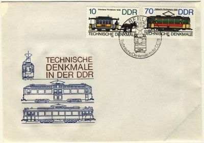 DDR 1986 FDC Mi-Nr. 3015-3018 SSt. Technische Denkmale