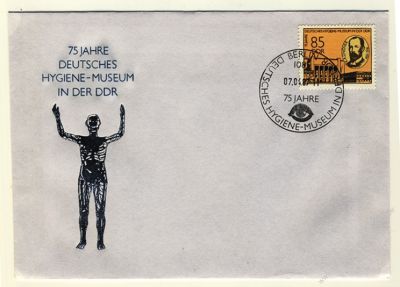 DDR 1987 FDC Mi-Nr. 3089 SSt. 75 Jahre Deutsches Hygiene-Museum