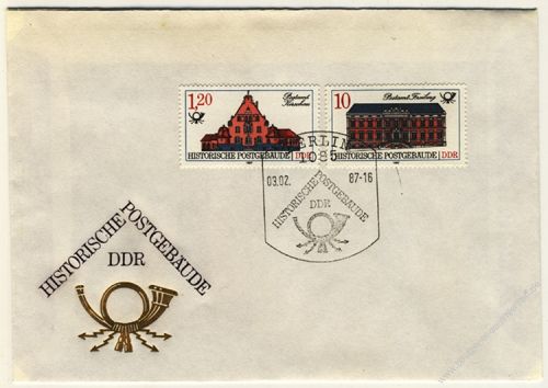 DDR 1987 FDC Mi-Nr. 3067-3070 SSt. Historische Postgebude