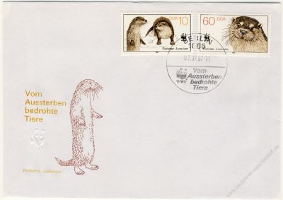 DDR 1987 FDC Mi-Nr. 3107-3110 SSt. Weltweiter Naturschutz