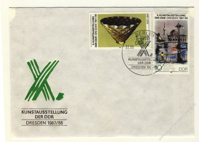 DDR 1987 FDC Mi-Nr. 3124-3127 SSt. Kunstausstellung der DDR