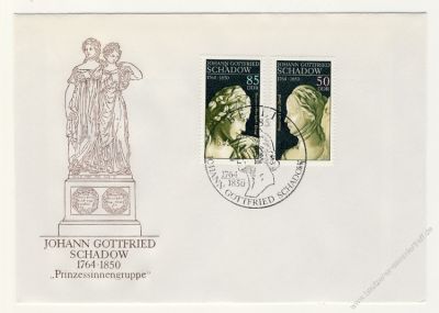 DDR 1989 FDC Mi-Nr. 3250-3251 SSt. 225. Geburtstag von Johann Gottfried Schadow