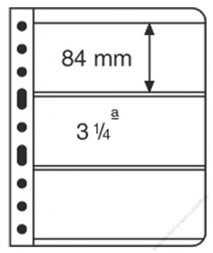 LE VARIO 3C - 5er Pack Hüllen 3er-Teilung glasklar bis 195 x 80 mm