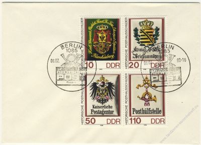 DDR 1990 FDC Mi-Nr. 3306-3309 (ZD) SSt. Tag der Werkttigen des Post- und Fernmeldewesens