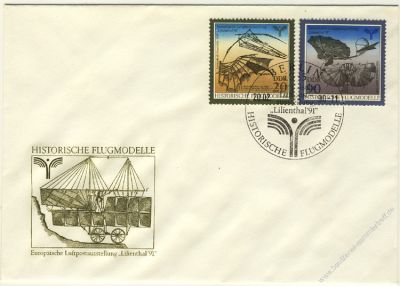 DDR 1990 FDC Mi-Nr. 3311-3314 SSt. Historische Flugmodelle