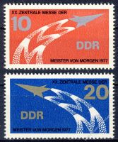 DDR 1977 Mi-Nr. 2268-2269 ** Zentrale Messe der Meister von morgen