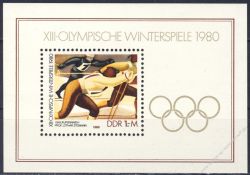 DDR 1980 Mi-Nr. 2482 (Block 57) ** Olympische Winterspiele