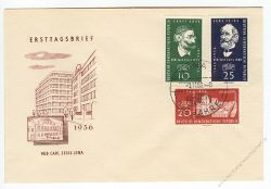 DDR 1956 FDC Mi-Nr. 545-547 SSt. 110 Jahre Carl-Zeiss-Werke