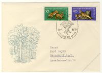 DDR 1959 FDC Mi-Nr. 737-741 SSt. Waldtiere