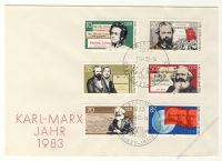 DDR 1983 FDC Mi-Nr. 2783-2788 SSt. 100. Todestag von Karl Marx