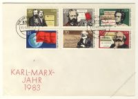 DDR 1983 FDC Mi-Nr. 2783-2788 ESt. 100. Todestag von Karl Marx
