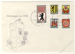 DDR 1983 FDC Mi-Nr. 2817-2821 SSt. Stadtwappen