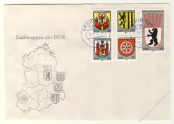 DDR 1983 FDC Mi-Nr. 2817-2821 ESt. Stadtwappen