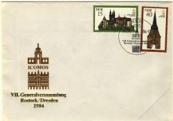 DDR 1984 FDC Mi-Nr. 2869-2872 SSt. Generalversammlung der Internationalen Gesellschaft fr Denkmalpflege